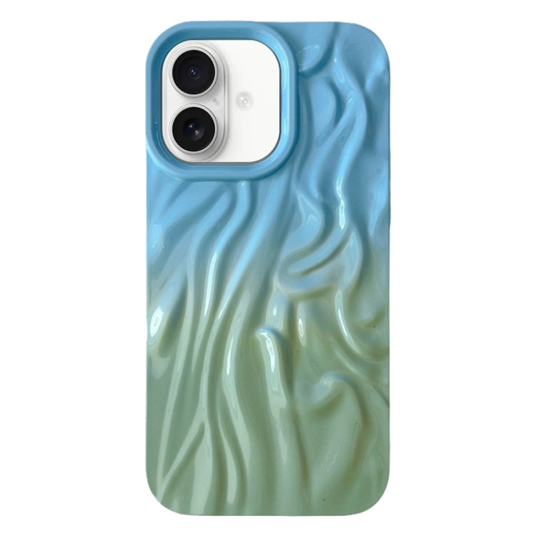 Wrinkle Gradient Oily Feel TPU Phone Case, For iPhone 16 Plus, For iPhone 16, For iPhone 15 Pro Max, For iPhone 15 Pro, For iPhone 15 Plus