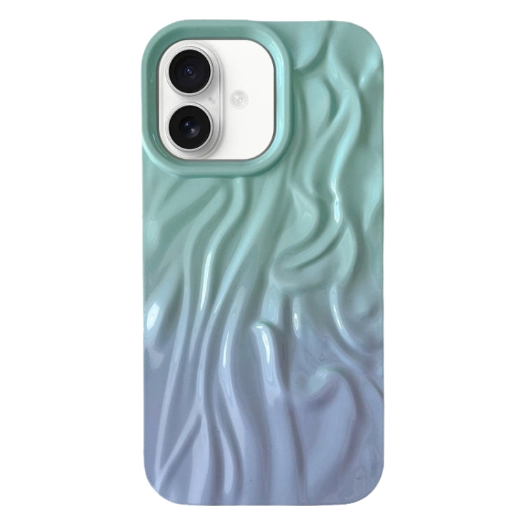 Wrinkle Gradient Oily Feel TPU Phone Case, For iPhone 16 Plus, For iPhone 16, For iPhone 15 Pro Max, For iPhone 15 Pro, For iPhone 15 Plus