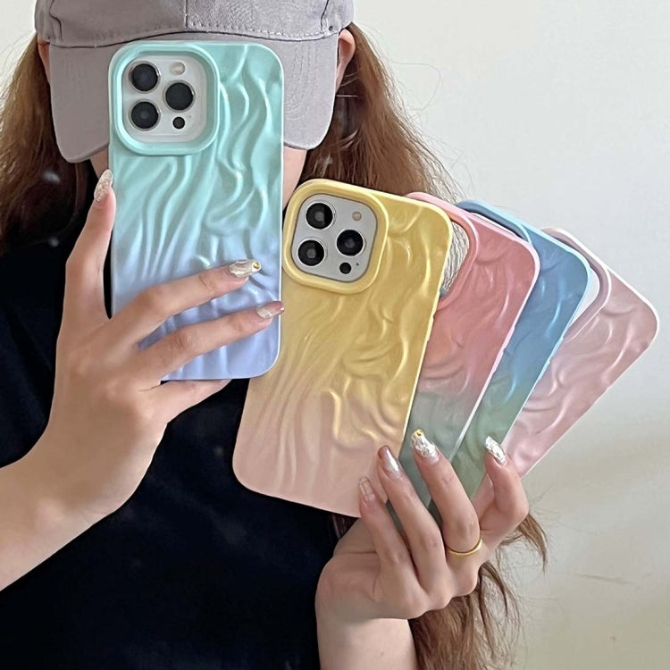 Wrinkle Gradient Oily Feel TPU Phone Case, For iPhone 15, For iPhone 14, For iPhone 14 Pro, For iPhone 14 Pro Max