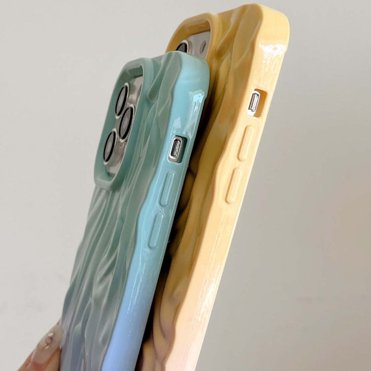 Wrinkle Gradient Oily Feel TPU Phone Case, For iPhone 12 Pro