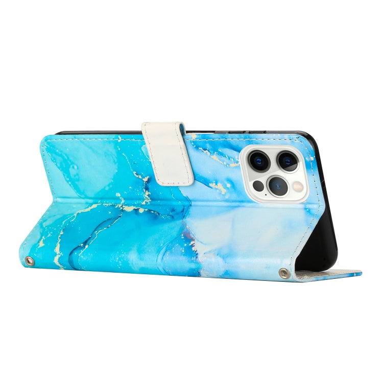 Painted Marble Pattern Leather Phone Case