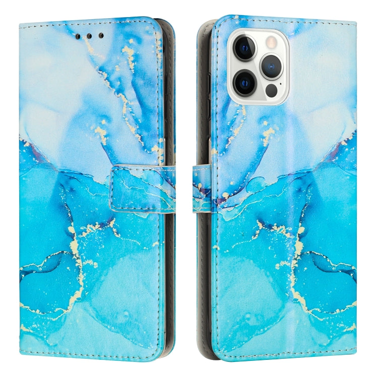 Painted Marble Pattern Leather Phone Case