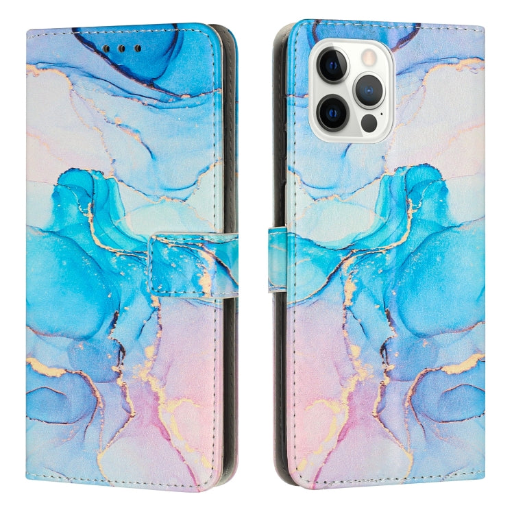 Painted Marble Pattern Leather Phone Case