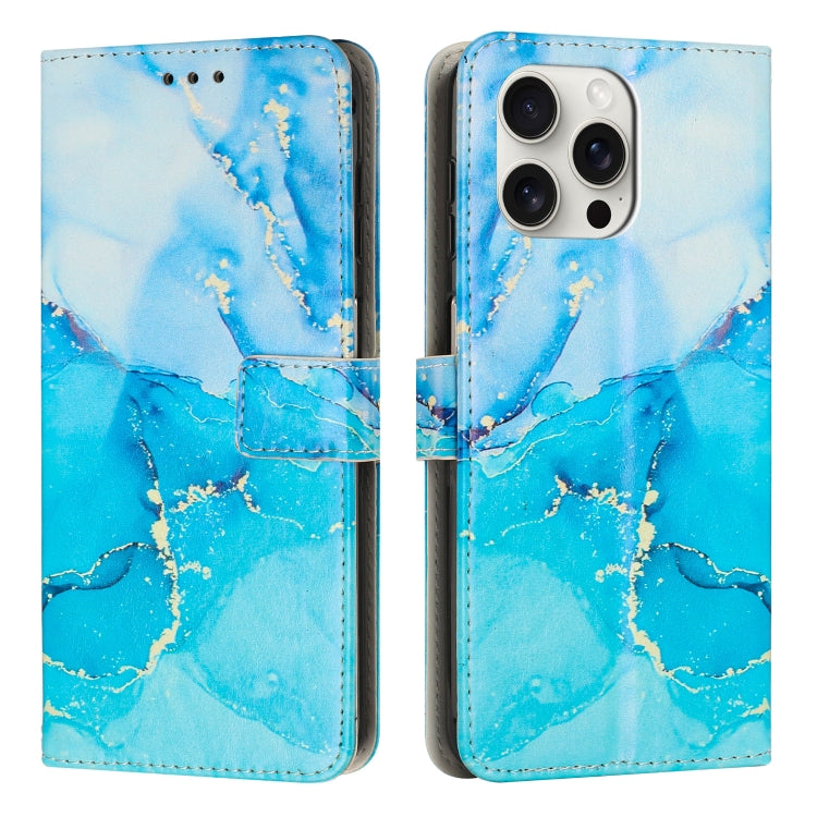 Painted Marble Pattern Leather Phone Case