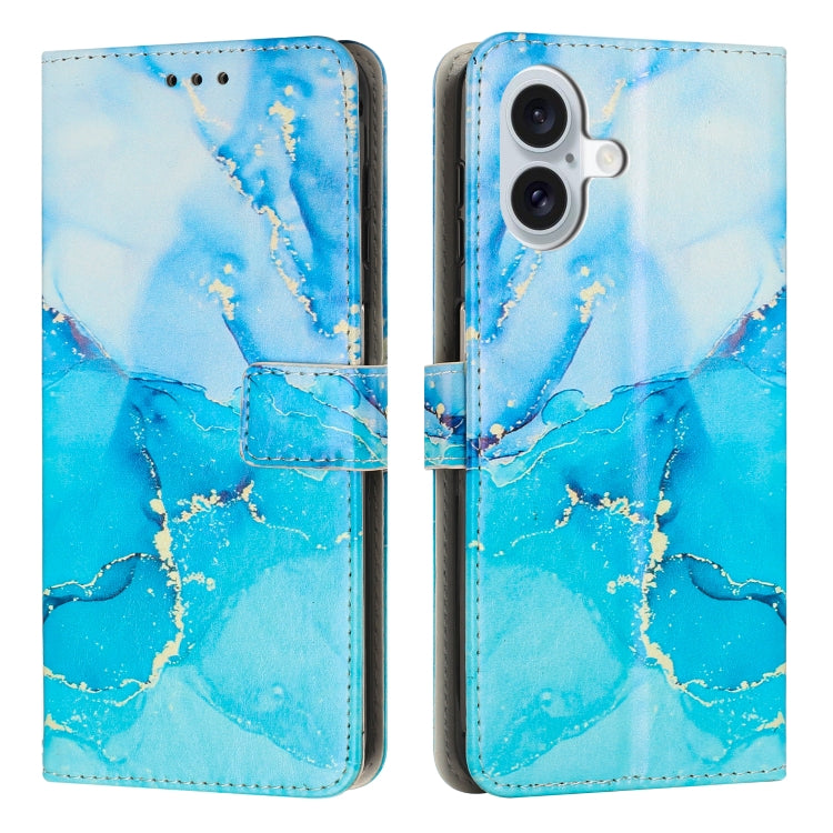 Painted Marble Pattern Leather Phone Case