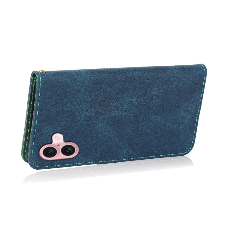 Dual-color Stitching Leather Phone Case