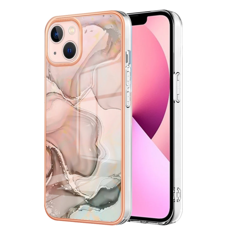 Electroplating Marble Dual-side IMD Phone Case, For iPhone 15 Pro Max, For iPhone 15 Pro, For iPhone 15 Plus, For iPhone 15