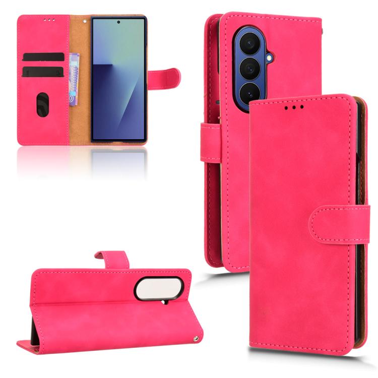 Skin Feel Magnetic Flip Leather Phone Case