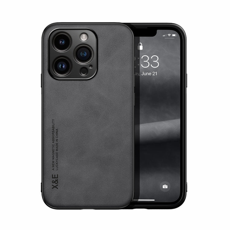 Skin Feel Magnetic Leather Back Phone Case, For iPhone 16e, For iPhone 16 Pro Max, For iPhone 16 Pro, For iPhone 15 Pro Max, iPhone 15 Pro, For iPhone 15 Plus