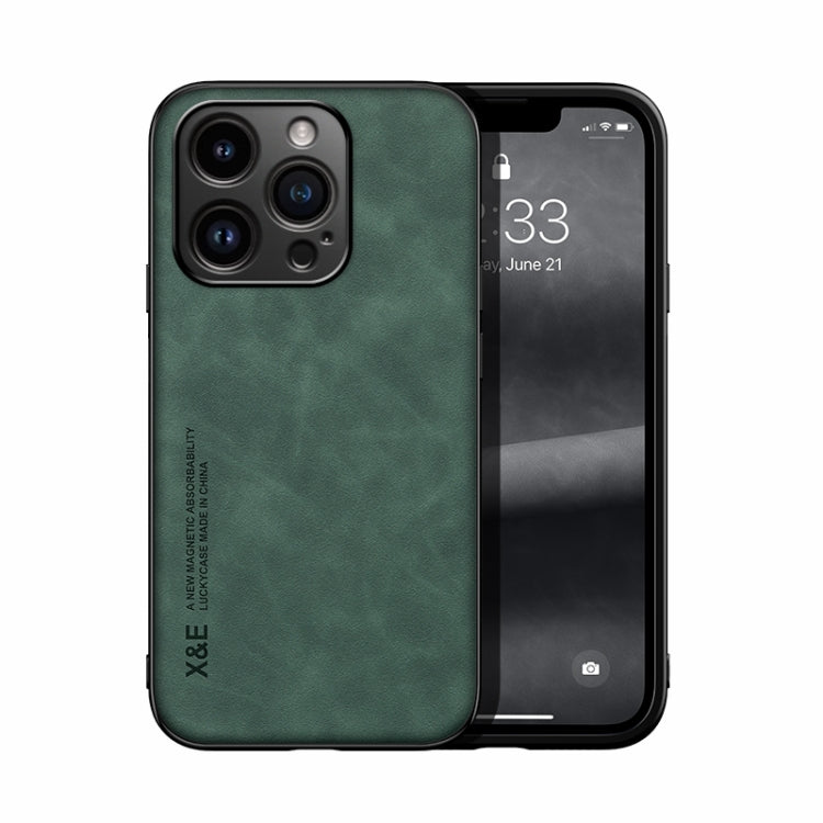 Skin Feel Magnetic Leather Back Phone Case, For iPhone 16e, For iPhone 16 Pro Max, For iPhone 16 Pro, For iPhone 15 Pro Max, iPhone 15 Pro, For iPhone 15 Plus