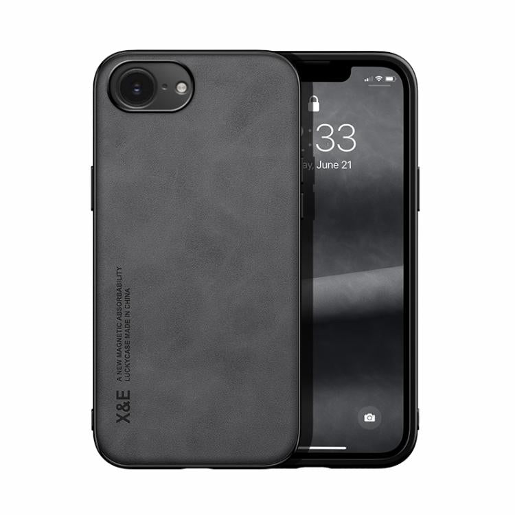 Skin Feel Magnetic Leather Back Phone Case, For iPhone 16e, For iPhone 16 Pro Max, For iPhone 16 Pro, For iPhone 15 Pro Max, iPhone 15 Pro, For iPhone 15 Plus