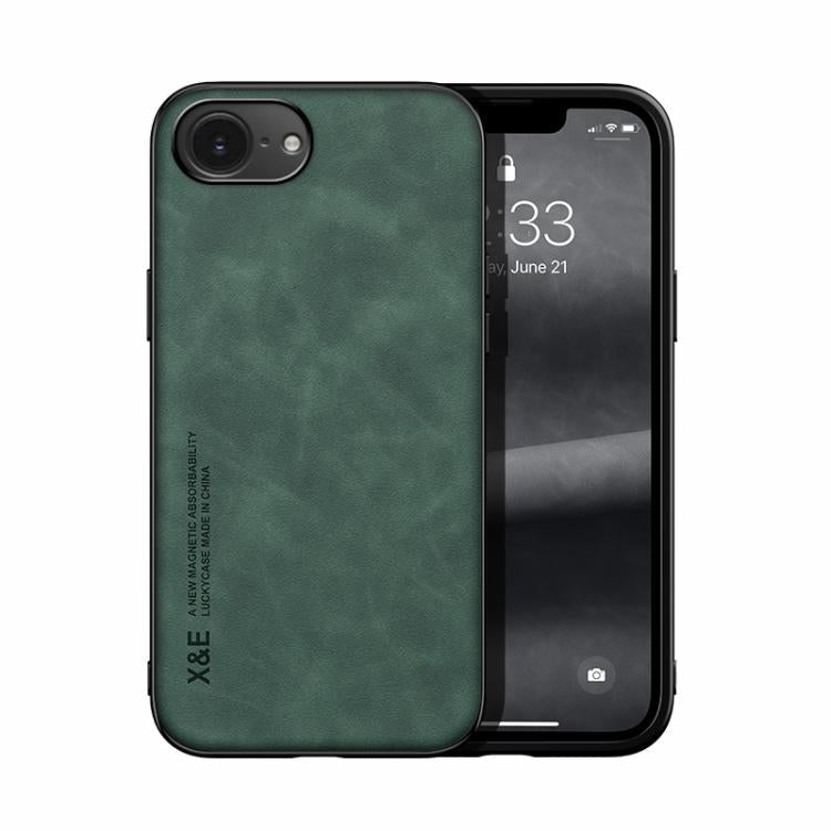 Skin Feel Magnetic Leather Back Phone Case, For iPhone 16e, For iPhone 16 Pro Max, For iPhone 16 Pro, For iPhone 15 Pro Max, iPhone 15 Pro, For iPhone 15 Plus
