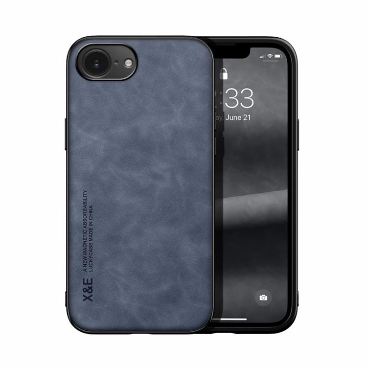Skin Feel Magnetic Leather Back Phone Case, For iPhone 16e, For iPhone 16 Pro Max, For iPhone 16 Pro, For iPhone 15 Pro Max, iPhone 15 Pro, For iPhone 15 Plus
