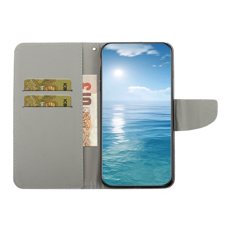 3D Colored Drawing Flip Leather Phone Case