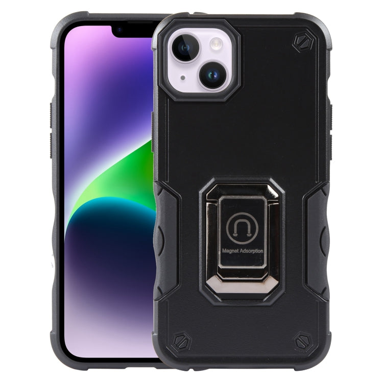 Non-slip Shockproof Armor Phone Case with Ring Holder, For iPhone 15 Plus, For iPhone 15