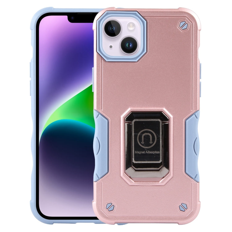 Non-slip Shockproof Armor Phone Case with Ring Holder, For iPhone 15 Plus, For iPhone 15