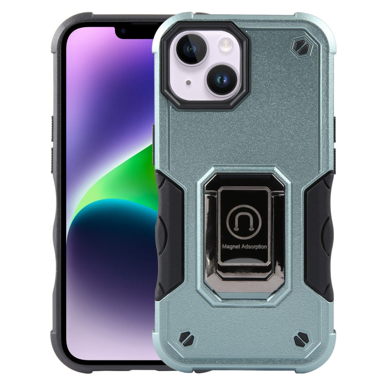 Non-slip Shockproof Armor Phone Case with Ring Holder, For iPhone 15 Plus, For iPhone 15