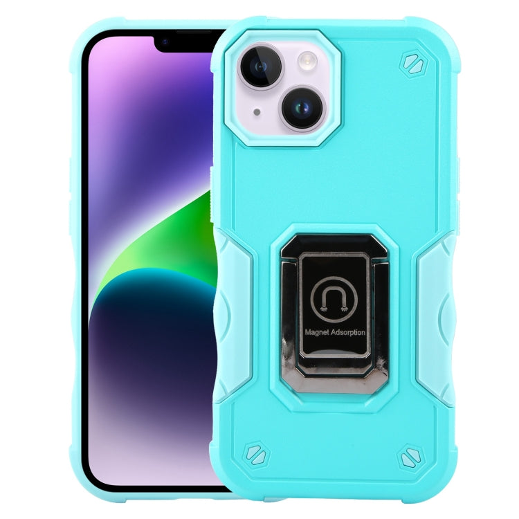 Non-slip Shockproof Armor Phone Case with Ring Holder, For iPhone 15 Plus, For iPhone 15