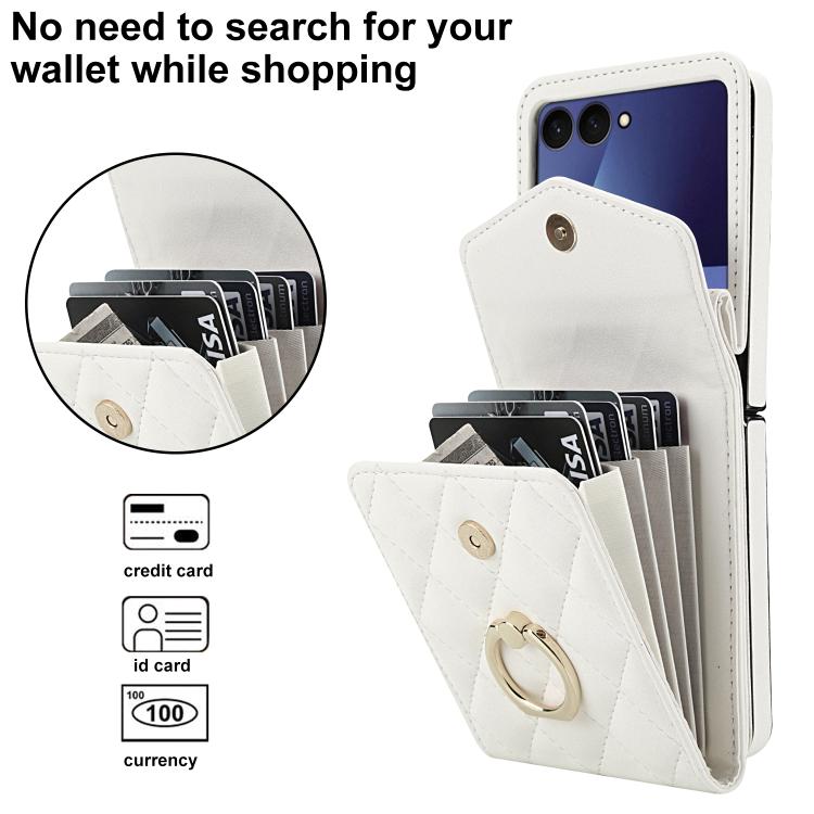 Diamond Lattice RFID Card Slot Phone Case with Ring Holder