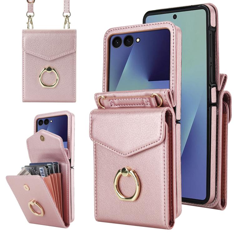 Litchi Texture RFID Card Slot Phone Case with Ring Holder
