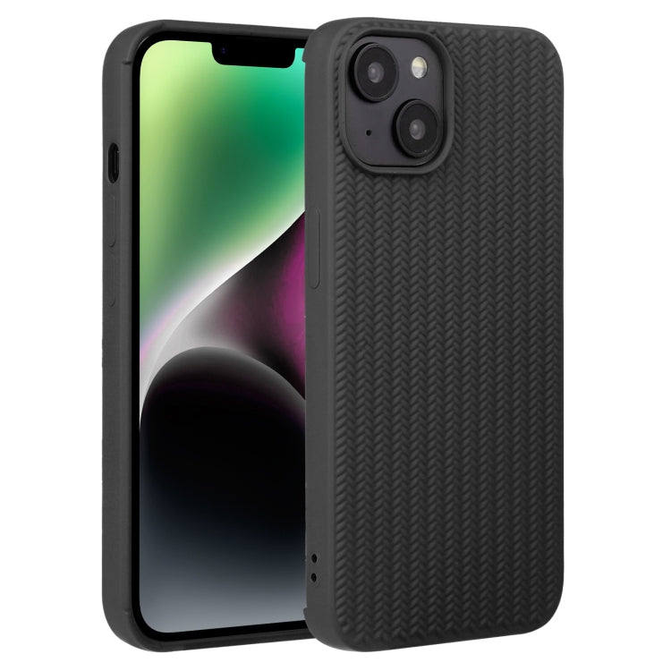 Weave Texture Silicone Phone Case, For iPhone 15