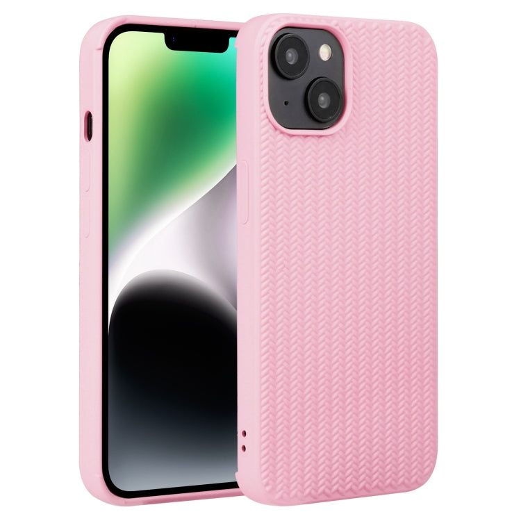 Weave Texture Silicone Phone Case, For iPhone 15 Pro, For iPhone 15 Plus
