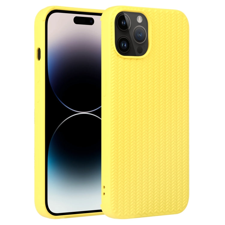 Weave Texture Silicone Phone Case, For iPhone 15 Pro, For iPhone 15 Plus
