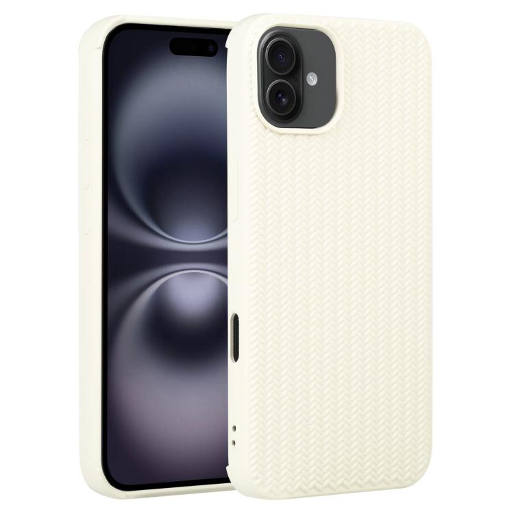 Weave Texture Silicone Phone Case, For iPhone 16 Pro, For iPhone 16 Plus