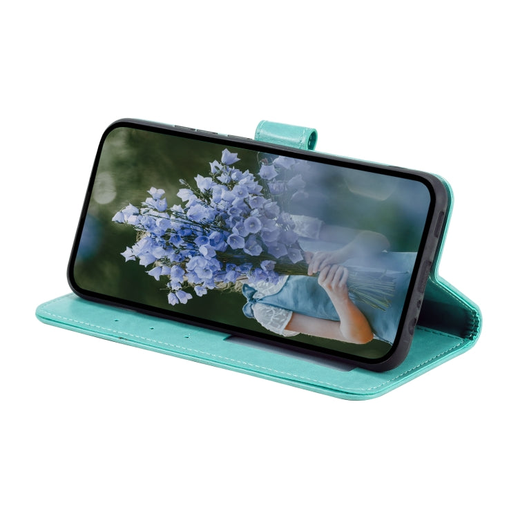 Totem Flower Embossed Leather Phone Case, For iPhone 15 Plus, For iPhone 15