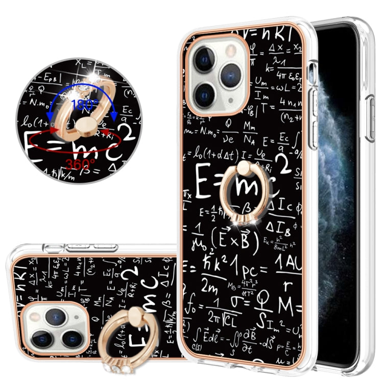 Electroplating Dual-side IMD Phone Case with Ring Holder, For iPhone 11 Pro Max, For iPhone 11