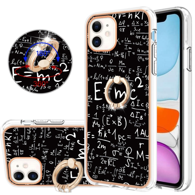 Electroplating Dual-side IMD Phone Case with Ring Holder, For iPhone 11 Pro Max, For iPhone 11