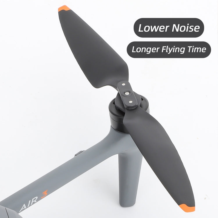 8747F Low Noise Quick-release Propellers, For DJI Air 3 1 Pair Orange Tip, For DJI Air 3 1 Pair Silver Tip, For DJI Air 3 2 Pairs Orange Tip, For DJI Air 3 2 Pairs Silverr Tip