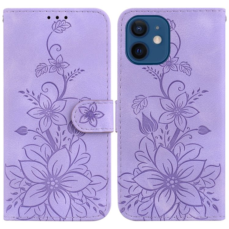 Lily Embossed Leather Phone Case