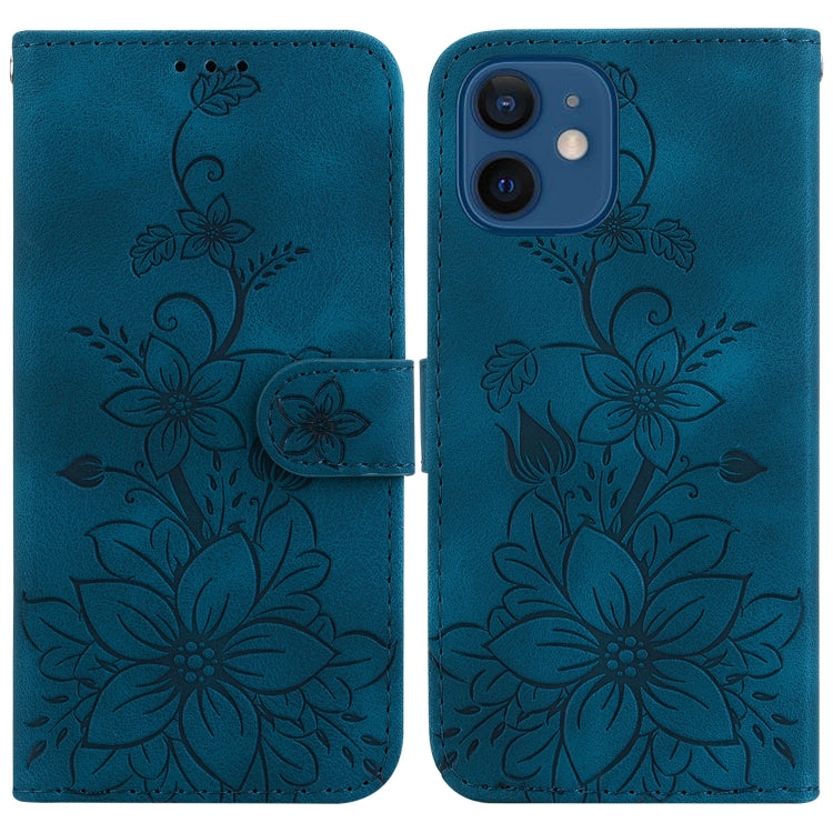 Lily Embossed Leather Phone Case
