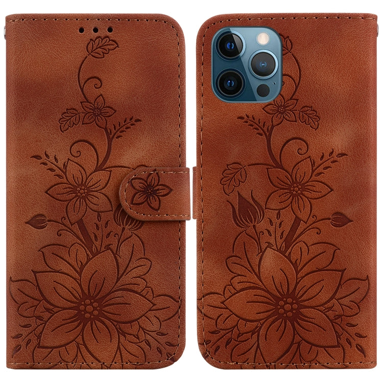 Lily Embossed Leather Phone Case