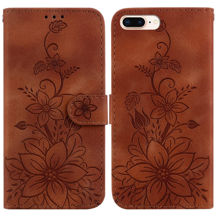 Lily Embossed Leather Phone Case