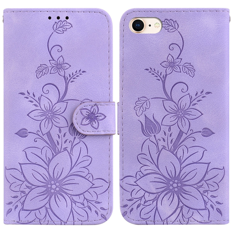 Lily Embossed Leather Phone Case