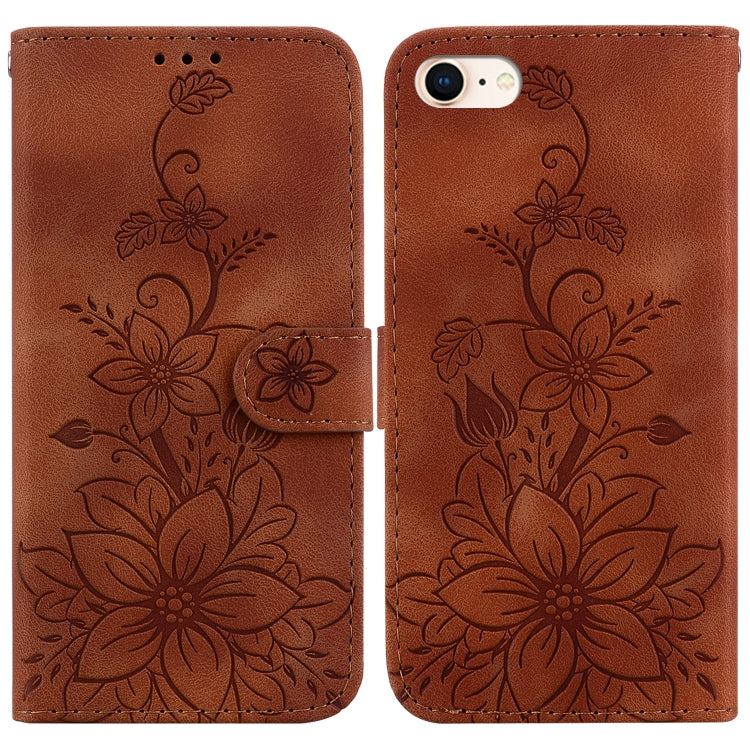 Lily Embossed Leather Phone Case