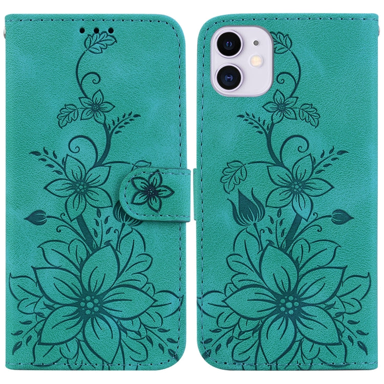 Lily Embossed Leather Phone Case