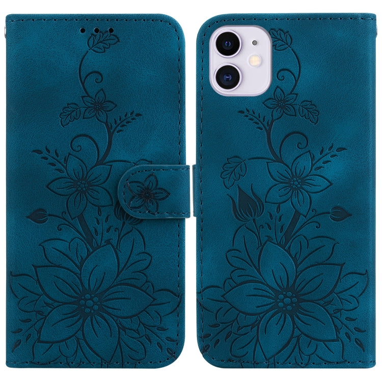 Lily Embossed Leather Phone Case