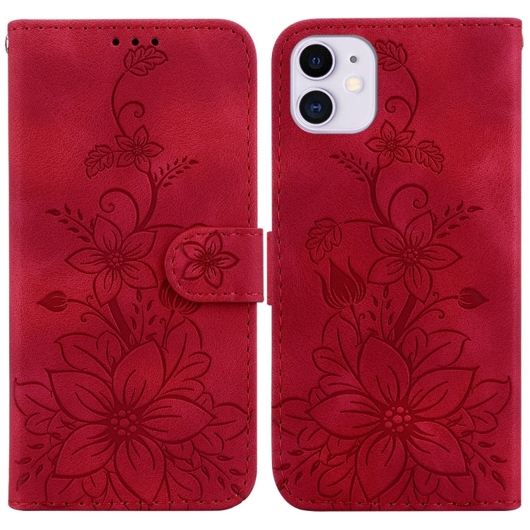Lily Embossed Leather Phone Case