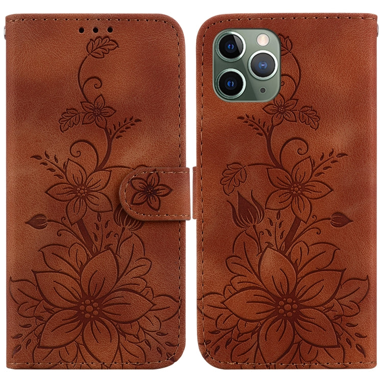 Lily Embossed Leather Phone Case