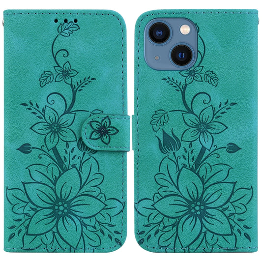 Lily Embossed Leather Phone Case