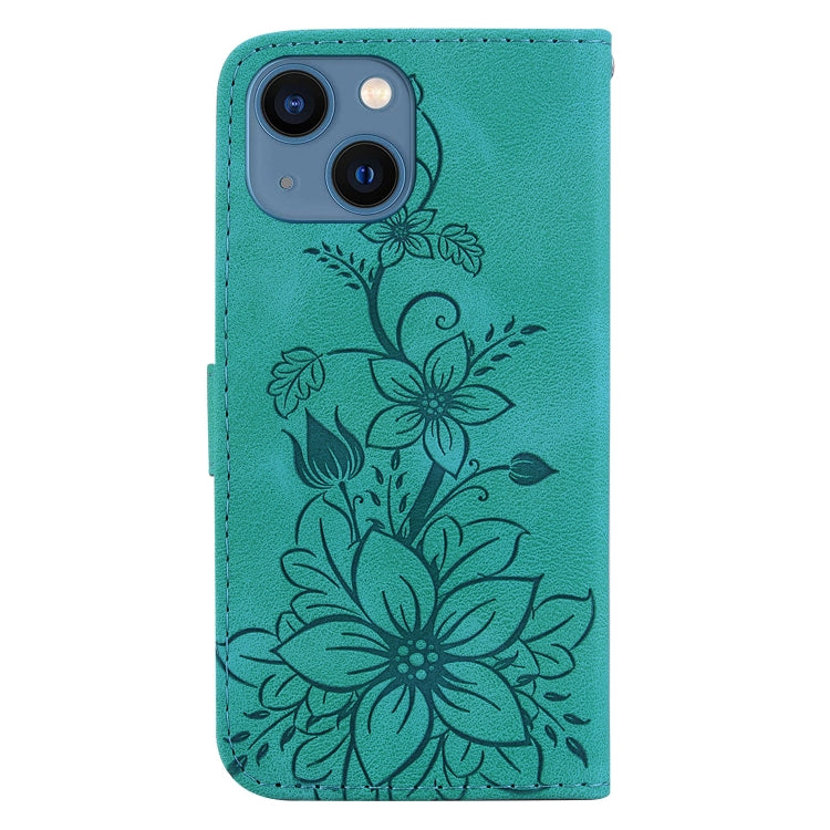 Lily Embossed Leather Phone Case
