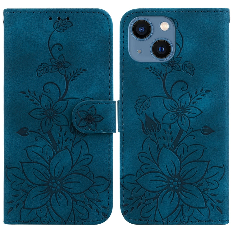 Lily Embossed Leather Phone Case