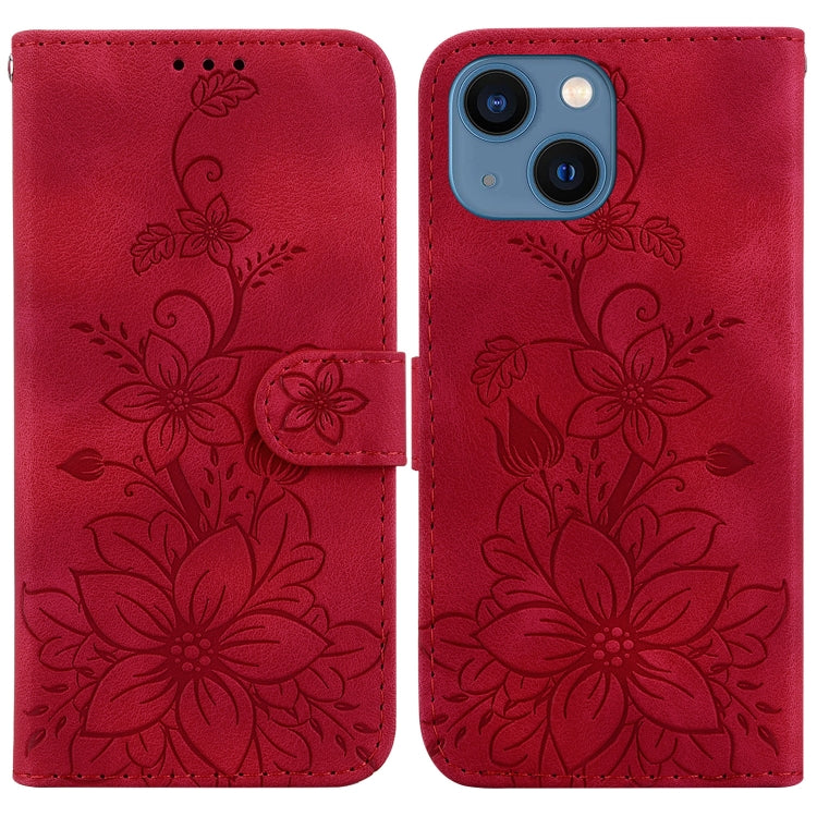 Lily Embossed Leather Phone Case