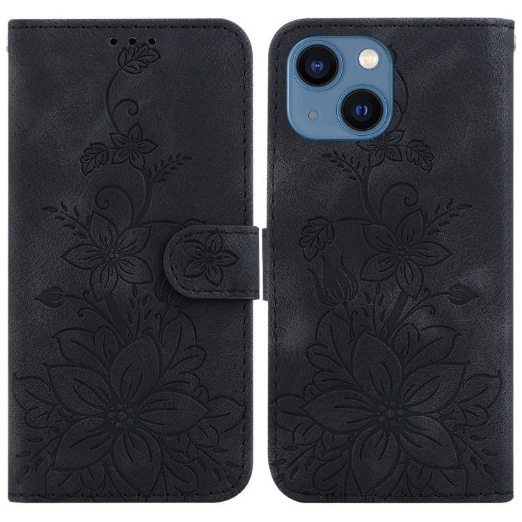 Lily Embossed Leather Phone Case