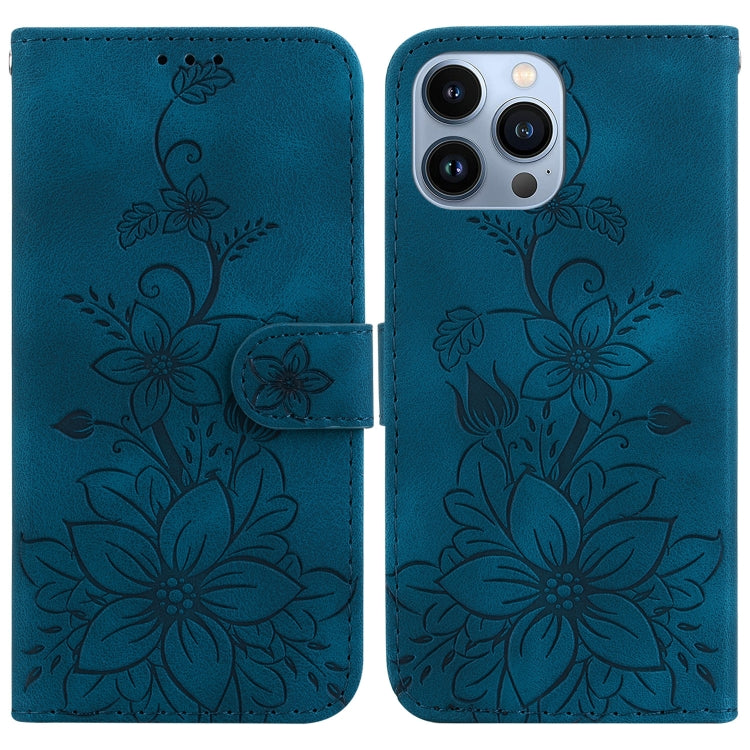 Lily Embossed Leather Phone Case