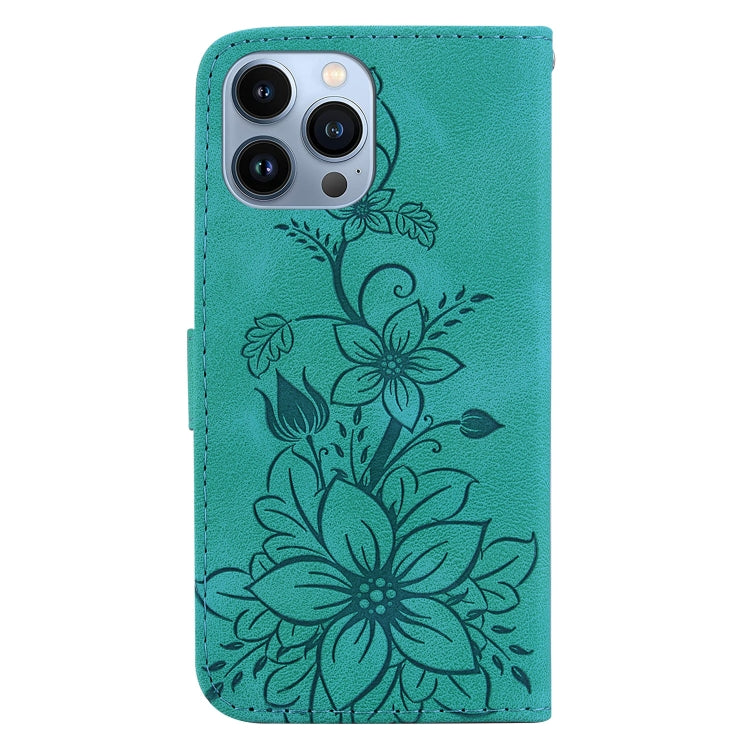 Lily Embossed Leather Phone Case