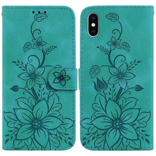 Lily Embossed Leather Phone Case